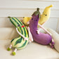 ELAINREN Big Banana Plush Long Body Pillow Soft Fruit Stuffed Food Toy/31''